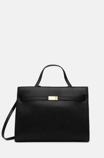 Kabelka Tommy Hilfiger čierna farba, AW0AW16910