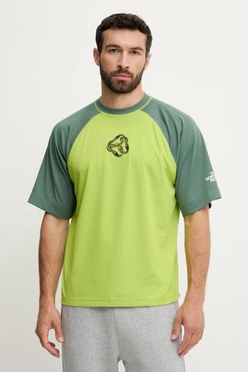 Tričko The North Face TNF X NSE pánske, zelená farba, vzorované, NF0A8CTK9D81