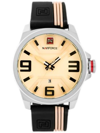NAVIFORCE PÁNSKE HODINKY - NF9098 (zn045a) - béžová/čierna