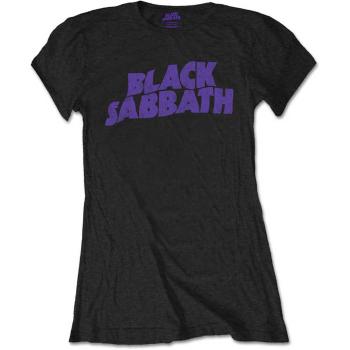 Black Sabbath tričko Wavy Logo Vintage Čierna L