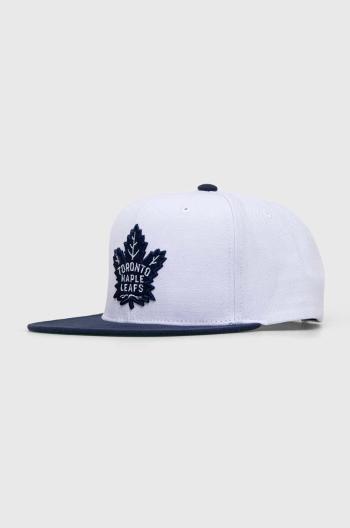 Šiltovka Mitchell&Ness NHL TORONTO MAPLE LEAFS biela farba, s nášivkou