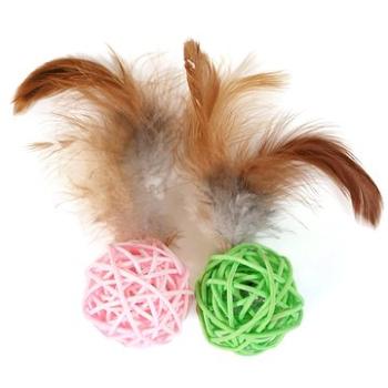 Olala Pets Loptička klbko s perím (8592644122955)