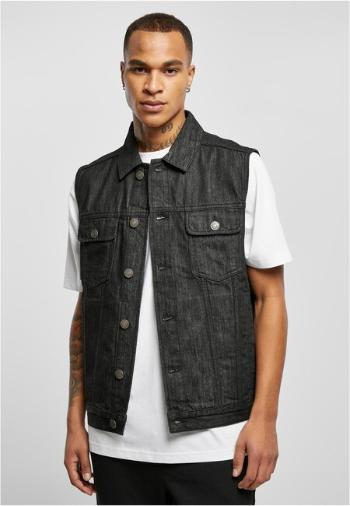 Urban Classics Denim Vest black washed - M