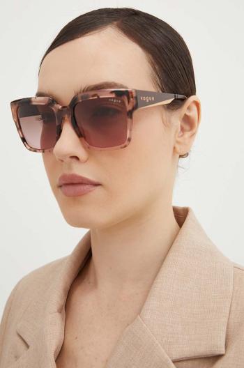 Slnečné okuliare VOGUE dámske, hnedá farba, 0VO5553S,