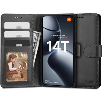 Tech-Protect Wallet knižkové puzdro na Xiaomi 14T Pro, čierne