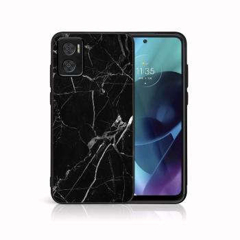 MY ART Ochranný obal Motorola Moto E22 / E22i BLACK MARBLE (142)