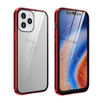 Magnetický kryt 360° Apple iPhone 12 Pro Max červený