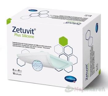 ZETUVIT Plus Silicone kompres sterilný (8x8cm) 10ks