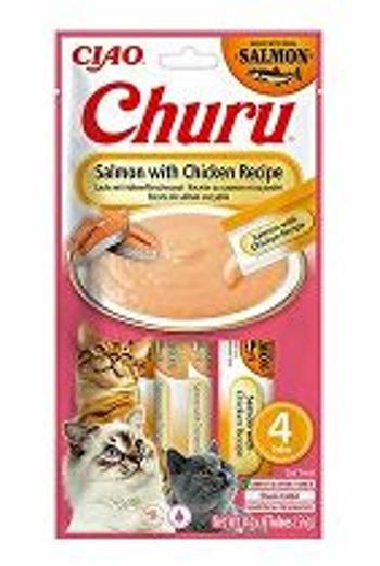 Churu Cat losos s kuracím mäsom 4x14g 10 + 2 ZADARMO