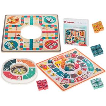 IKONKA Rodinná puzzle dosková hra drevená doska 2 v 1 chinaman (ikonka_KX5952)