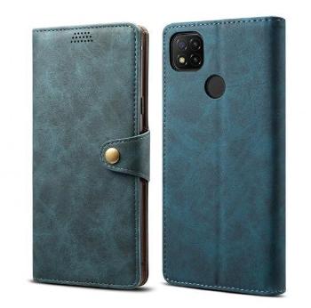 Mobiltelefon tok Lenuo Leather Xiaomi Redmi 9C kék tok