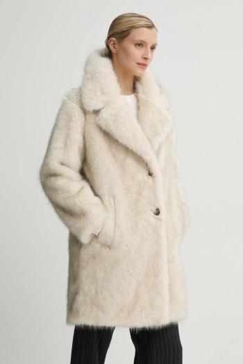 Kabát Pepe Jeans FRIDA dámsky, béžová farba, prechodný, PL402502