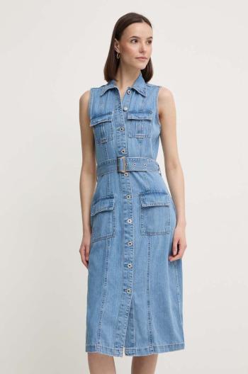 Rifľové šaty Pepe Jeans LIZ mini, áčkový strih, PL953550