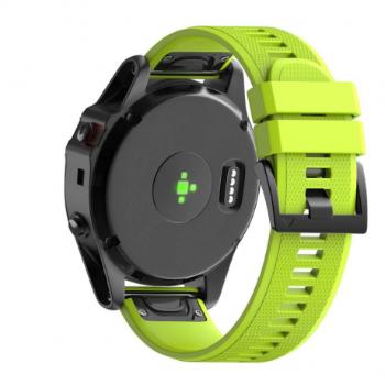 BStrap Silicone Acton remienok na Garmin Fenix 5x / 5x Plus / 6x / 6x Pro / 7x / 8 51mm, fruit green (SGA004C05)