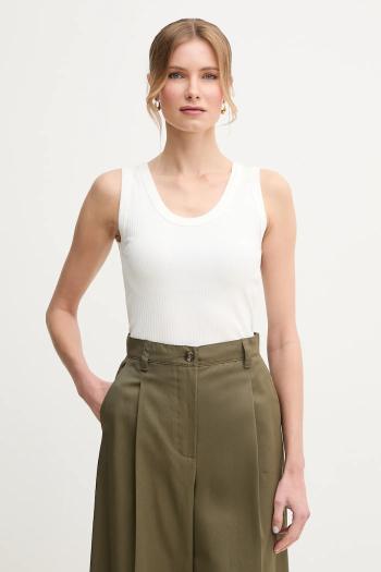 Bavlnený top Weekend Max Mara béžová farba, 2515941022600