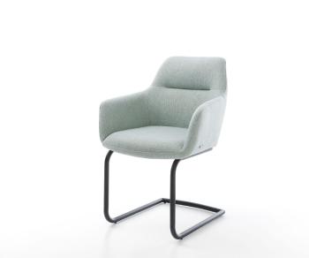 Jedálenská stolička Pejo-Flex mint cantilever base round black