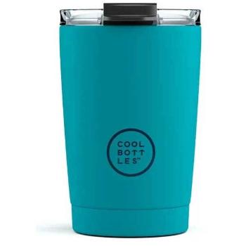 COOL BOTTLES TERMO 330 ML Rozsdamentes thermo bögre, türkiz, méret 330 ML