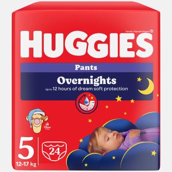 HUGGIES Detské plienky Overnights Pants 5 veľkosť 12-17 kg 24 kusov