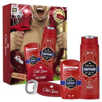 OLD SPICE Footballer - darčeková sada s tuhým dezodorantom, sprchovým gélom Captain s tónmi santalového dreva a citrusov a otvárač