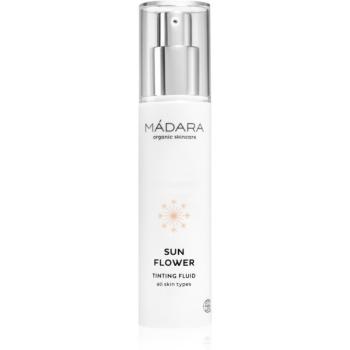 Mádara Sunflower tónovací fluid pre všetky typy pleti Zlatá béžová 50 ml