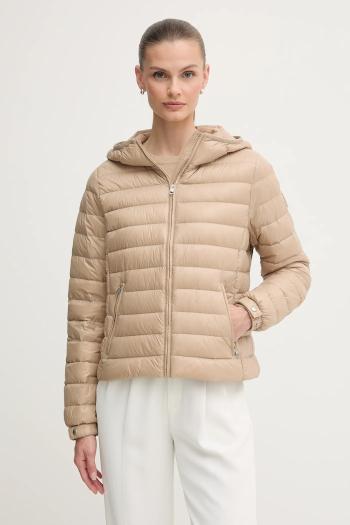 Páperová bunda Tommy Hilfiger béžová farba, prechodná, WW0WW46788