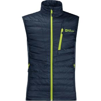 Jack Wolfskin ROUTEBURN PRO INS VEST M Pánská outdoorová vesta, tmavě modrá, velikost