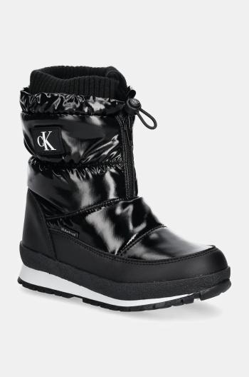 Detské snehule Calvin Klein Jeans čierna farba, V3A5-81037