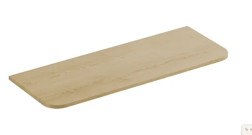 ArtCom Doska pod umývadlo OVALIA | dub cremona Typ: Doska 120 cm / 89-120
