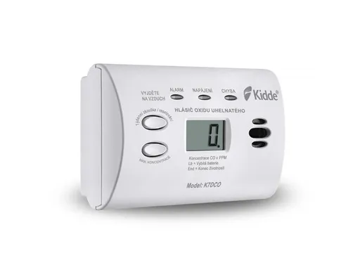 Detektor plynu KIDDE K7DCO oxid uhoľnatý