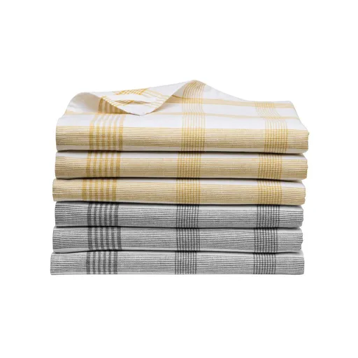 Súprava 6 alebo 12 kockovaných utierok