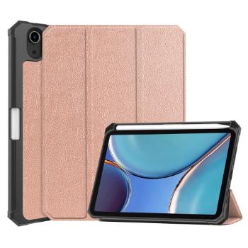 LEATHER Zaklápací obal Apple iPad mini 2021 / iPad mini 2024 zlatý