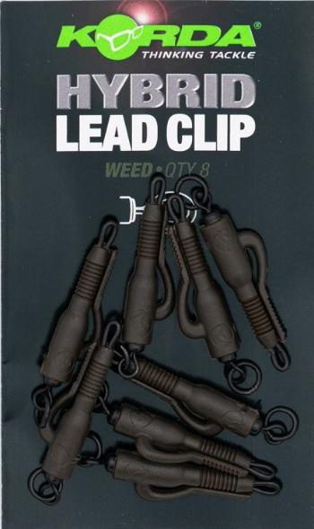 Korda závesky hybrid lead clips 8 ks - weed