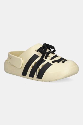 Šľapky adidas Adilette Clog 2.0 béžová farba, JR4026
