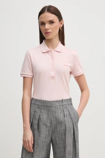 Polo tričko Lacoste dámske, ružová farba, PF5462