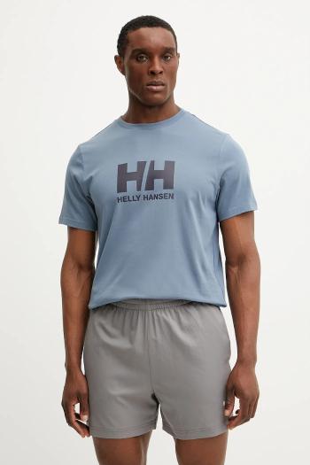 Bavlnené tričko Helly Hansen HH LOGO pánske, s potlačou, 54596