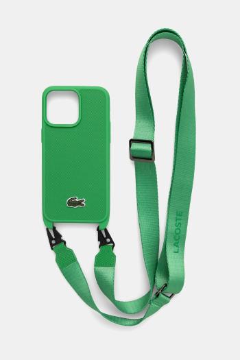 Puzdro na mobil Lacoste iPhone 15 Pro Max 6.7" zelená farba, LCHCP15XSPVCN