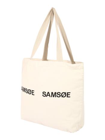Samsøe Samsøe Shopper táska 'Frinka'  fekete / természetes fehér