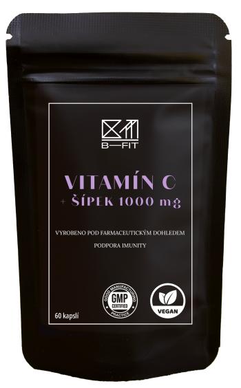 B-FIT CLUB Vitamín C + Šípek 1000mg 60 kapslí