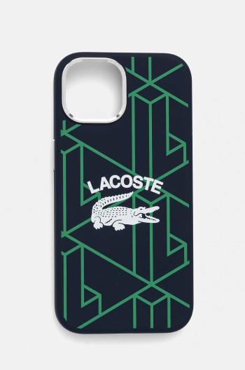 Puzdro na mobil Lacoste iPhone 15 / 14 / 13 6.1 tmavomodrá farba, LCHMP15SSBIV