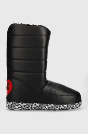 Snehule Love Moschino čierna farba, JA24162G1HIT400B