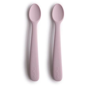 Mushie Silicone Feeding Spoons lyžička Soft Lilac 2 ks