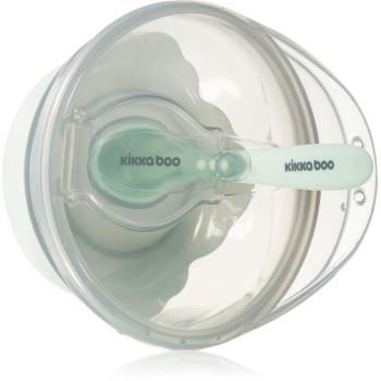 Kikkaboo Suction Bowl with Spoon miska s lyžičkou s viečkom 4 m+ Mint 1 ks