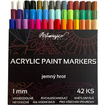 Artmagico Akrylový popisovač s jemným hrotom (1 mm) 42 ks (197)