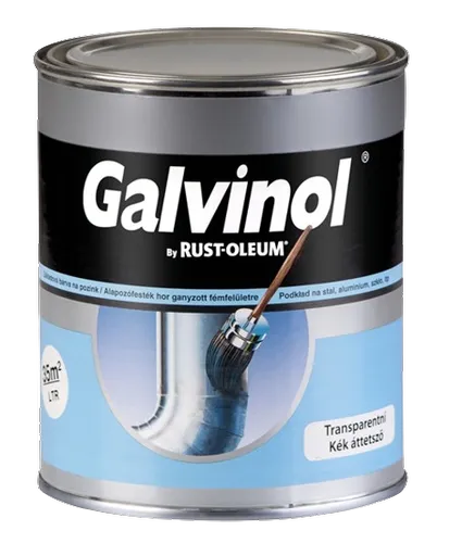 GALVINOL - základná farba na pozink a na povrchy so zlou priľnavosťou 250 ml transparentný - svetlo modrý