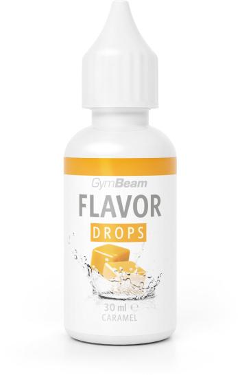 Édesítőszer GymBeam Flavor Drops 30 ml, karamella