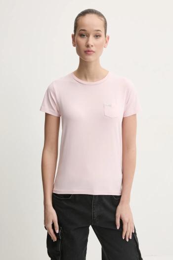 Tričko Guess Jeans dámske, ružová farba, W5RI52 J1314