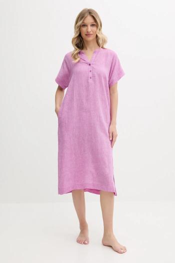 Nočná košeľa Dkny fialová farba, YI10054