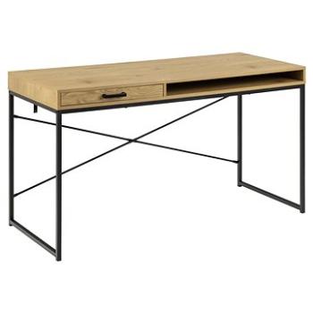 DESIGN SCANDINAVIA Seaford, 140 cm, dub / čierny (A1004662)