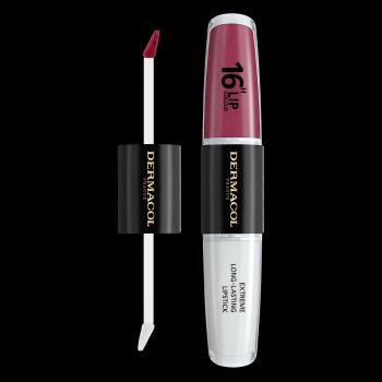 Dermacol Dlhotrvajúca dvojfázová farba na pery a lesk 16H Lip Colour (Extreme Long-Lasting Lipstick) 4 + 4 ml 22