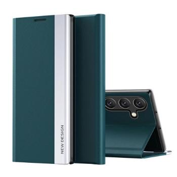 MG Sleep Case Pro knižkové puzdro na Samsung Galaxy S25, zelené